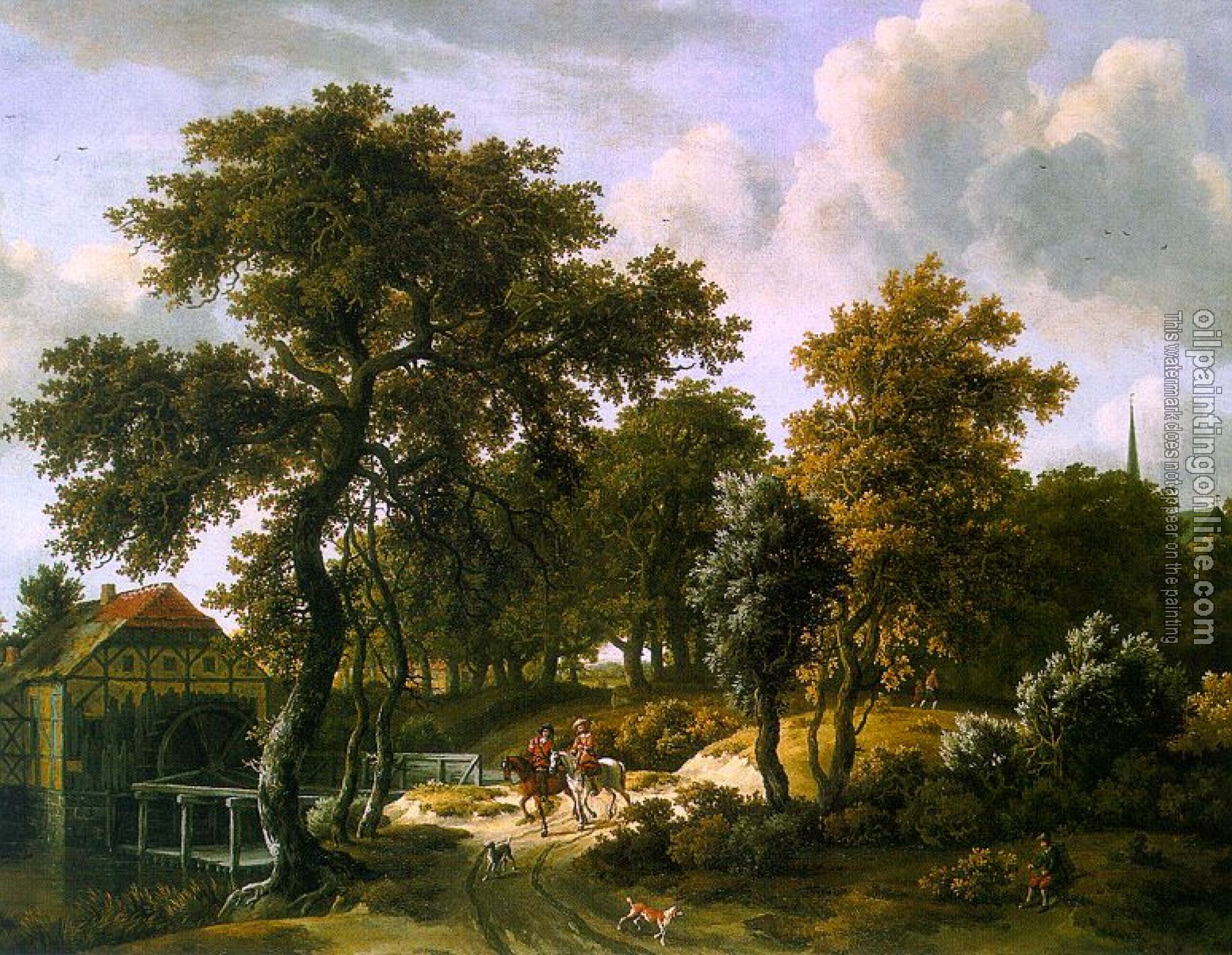 Hobbema, Meyndert - The Travelers